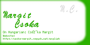 margit csoka business card